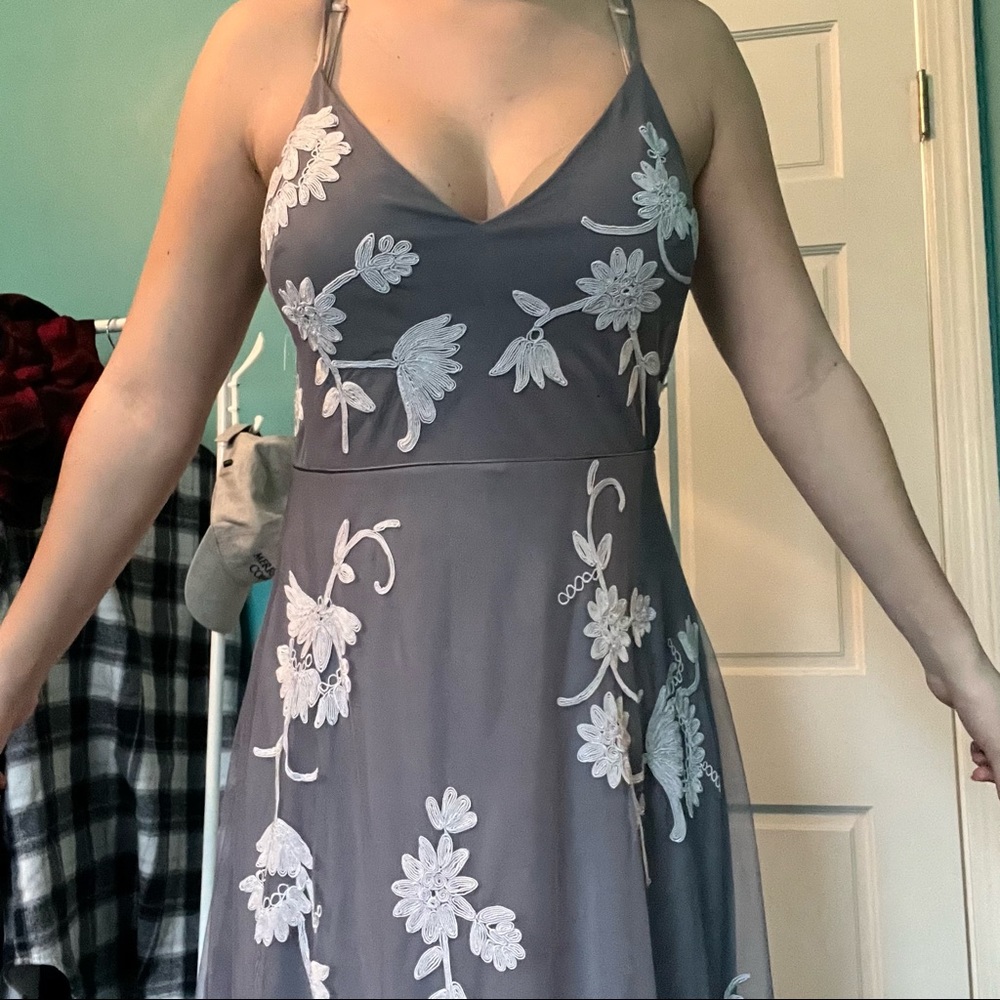 Formal dress with flowers